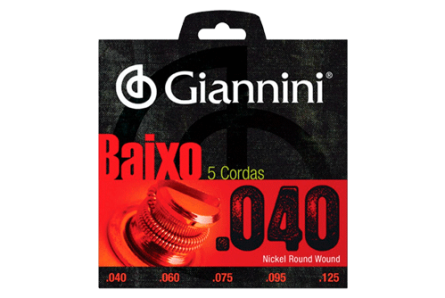 Imagem Encordoamento para Baixo Giannini 5 cordas 0.40