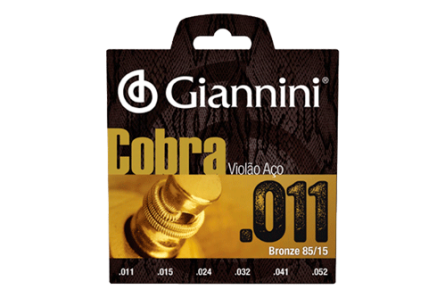 Imagem Encordoamento para Violão Giannini 0.11 Cobra