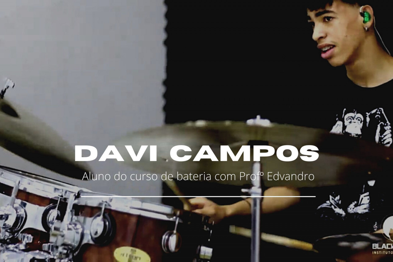 Imagem Aluno de bateria Davi